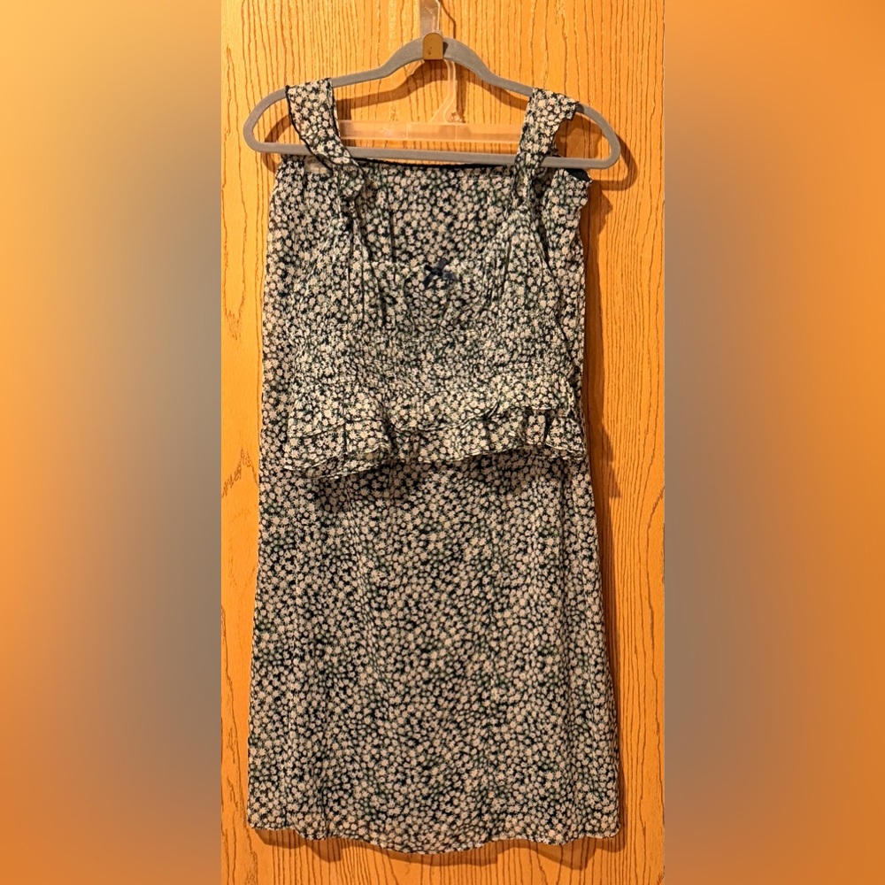 Matching top and skirt set